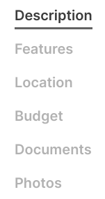 Project tabs